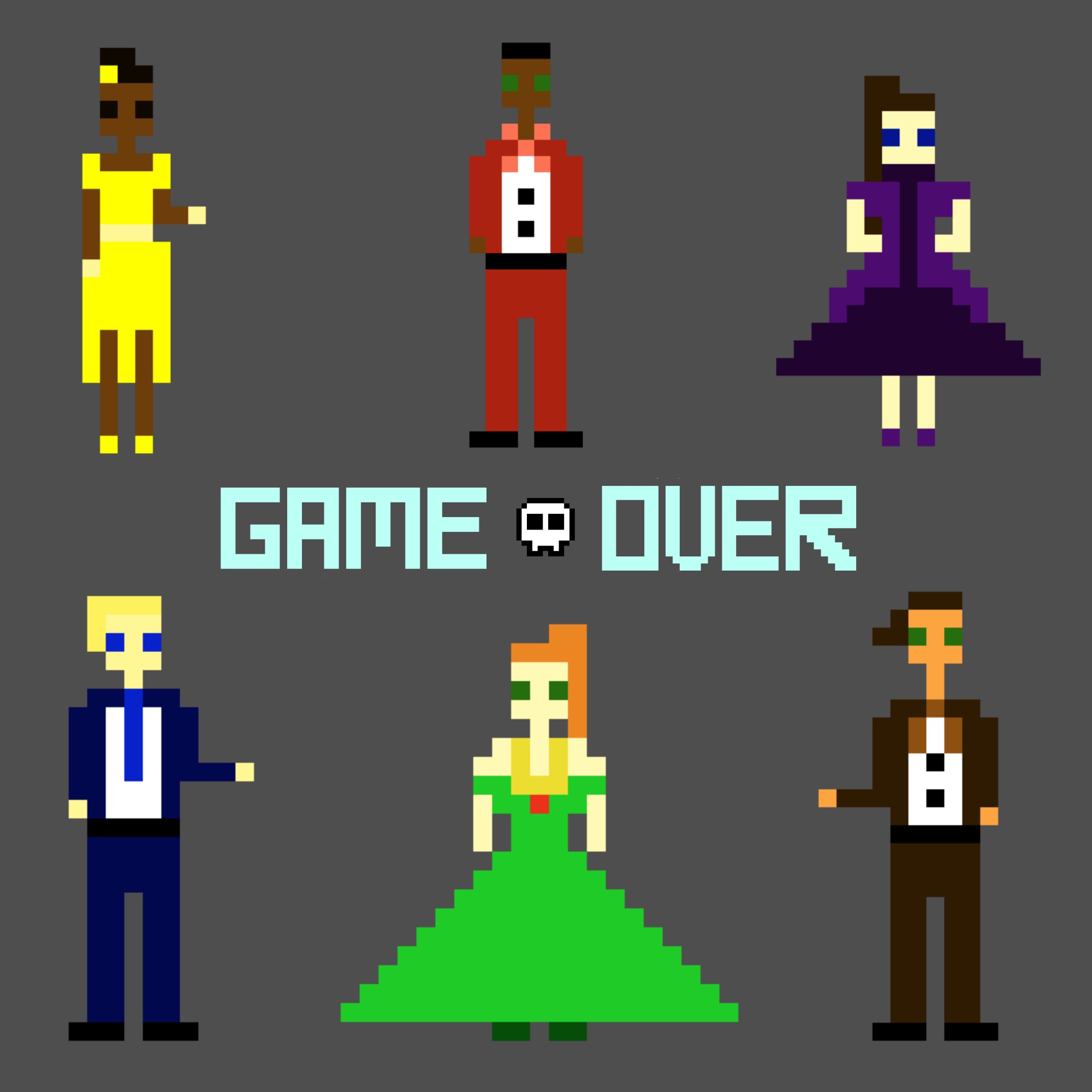Colorful Characters: The Suspects of Game Over – Master Mystery Productions